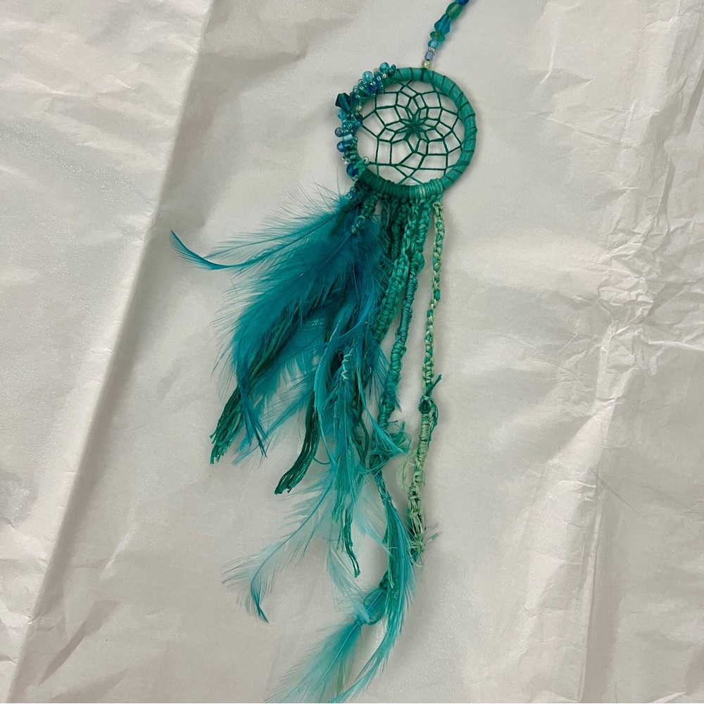 Lil green/blue dreamcatcher - Picture 3 of 10
